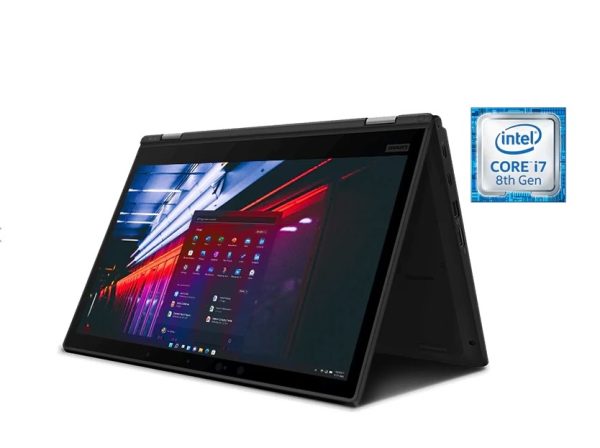מחשב נייד מחודש Lenovo ThinkPad L390 Yoga עם מסך מגע 13.3 אינטש, מעבד i7 דור 8, זיכרון 16GB וכונן SSD מהיר 256GB, כולל Windows 11 Pro וניידות מושלמת.