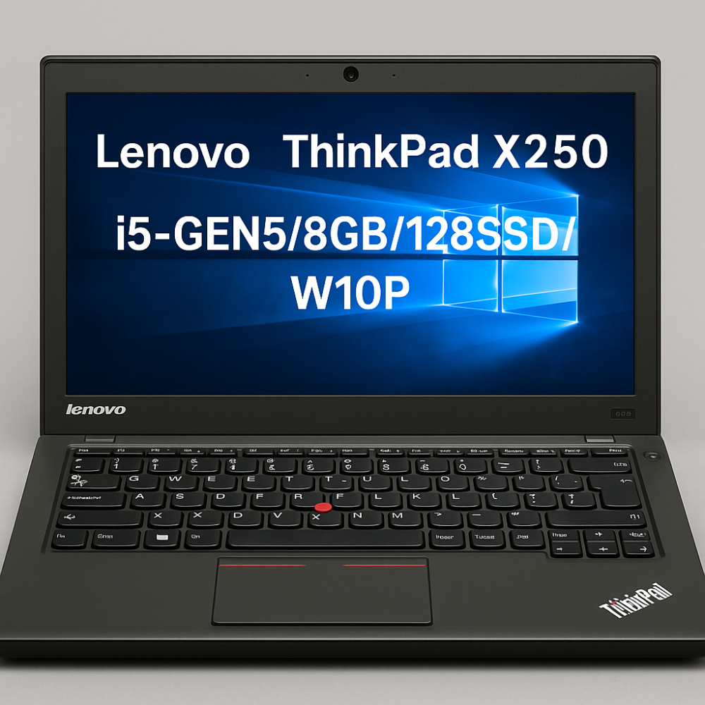 מחשב נייד מחודש Lenovo Thinkpad X250 i5 Gen5 8GB 128GB SSD
