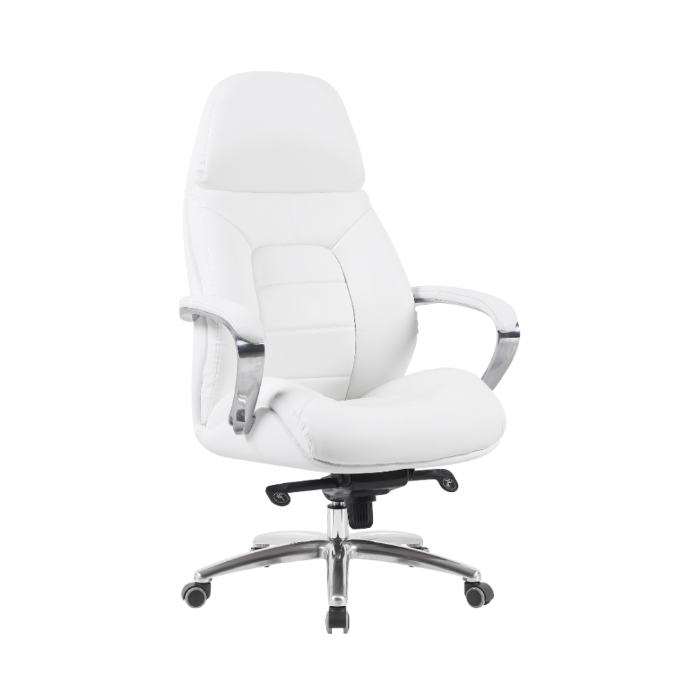 כסא מנהלים גבוה – דגם מייבאך לבן