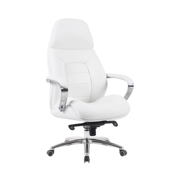 כסא מנהלים גבוה – דגם מייבאך לבן