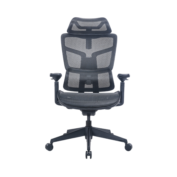 כסא מנהלים דגם בטרפליי גבוה בד רשת 2