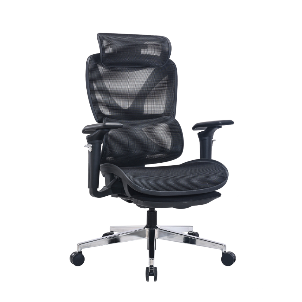 כסא מנהלים דגם ברבור גבוה בד רשת