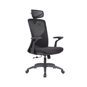 כסא מנהלים – דגם פיאנו גבוה שחור