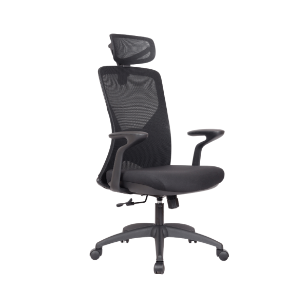 כסא מנהלים – דגם פיאנו גבוה שחור