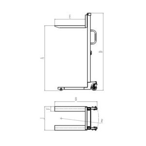 מלגזון הרמה הידראולי 500 קג KARNAF