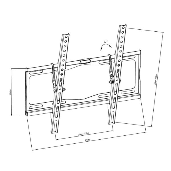 מתקן תלייה צמוד קיר אוניברסלי עם הטיה LEXUS 2
