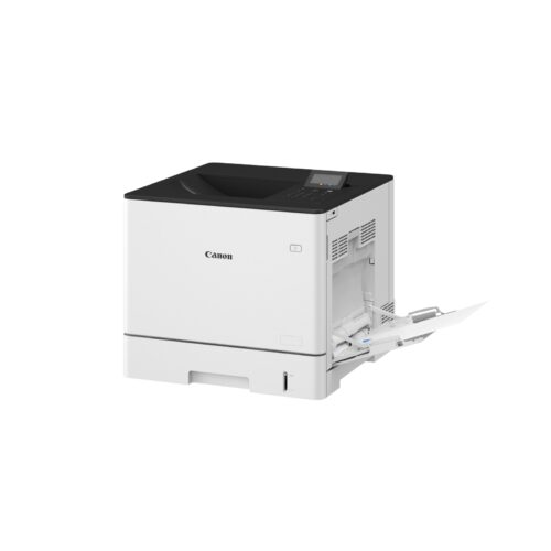 מדפסת לייזר צבעונית Canon i-SENSYS X C1533P II - מבט מזווית עם מגש הזנה ידני פתוח