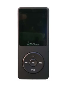 נגן MP3 לוקו פלוס שחור - מבט קדמי