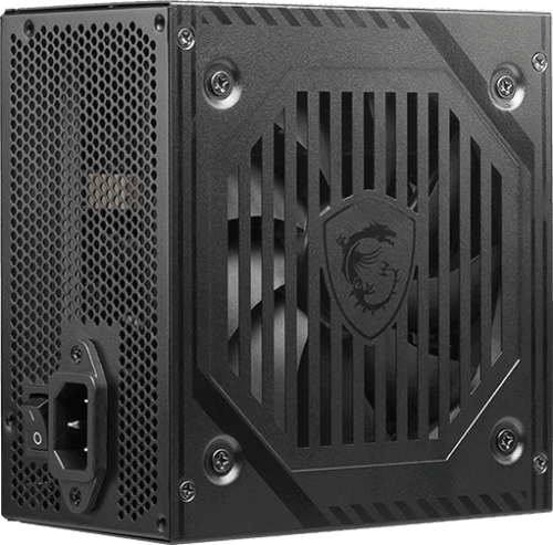 ספק כוח MSI MAG A600DN 600W - חיבור חשמל ומתג הפעלה