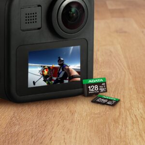 כרטיס זיכרון ADATA Premier SPEED PLUS microSDXC 128GB UHS-I U3 שימוש במצלמת אקסטרים