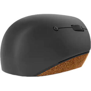 Lenovo Go Wireless Vertical Mouse Storm Grey - מבט פרופיל מהצד, עיצוב אנכי