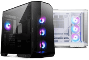מארז מחשב MSI MAG PANO 100R PZ שחור - תצוגת זכוכית פנורמית וחיבורי I-O קדמיים