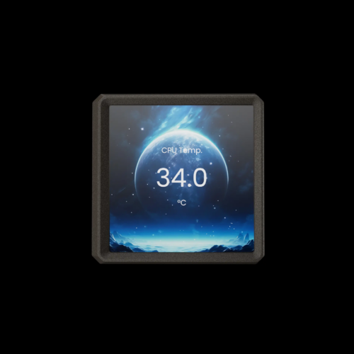 תצוגת LCD IPS 4 אינץ על ה-pump head של קירור GAMDIAS AURA GL360 LCD
