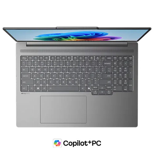 Lenovo IdeaPad Pro 5 16IPH11 - תצוגה עליונה של המקלדת והמסך