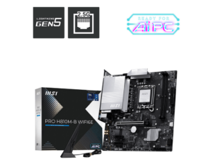 לוח אם MSI PRO H810M-B WIFI6E - עם קופסת אריזה