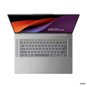 Lenovo IdeaPad Slim 5 15ARP10 - תצוגה עליונה עם מסך ומקלדת פתוחים