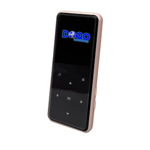 נגן MP3 DOQO MINI BLACK זהב עם רדיו FM - מבט קדמי