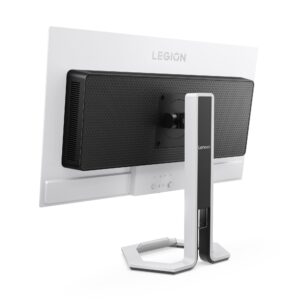 Lenovo Legion Pro 27Q-10 - מבט אחורי זווית עם חיבורים ולחצני בקרה
