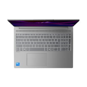 Lenovo IdeaPad Slim 5 16IMH10 83V7004HIV - מבט מלמעלה על המקלדת והמסך