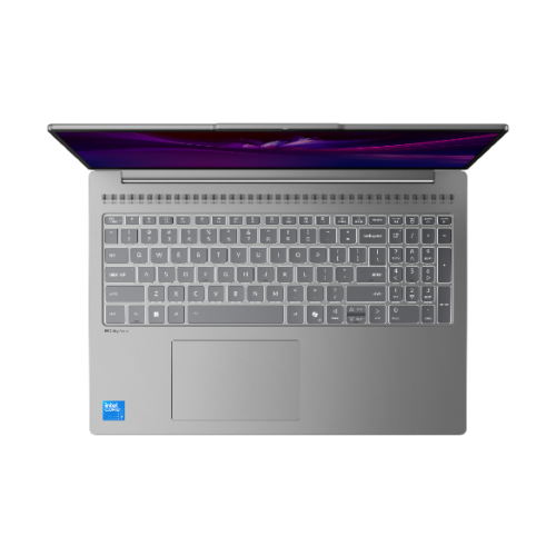 Lenovo IdeaPad Slim 5 16IMH10 83V7004HIV - מבט מלמעלה על המקלדת והמסך