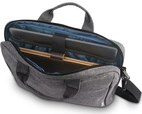 תיק צד Lenovo Casual Toploader T210 15.6 אינץ' אפור - תא מחשב פתוח