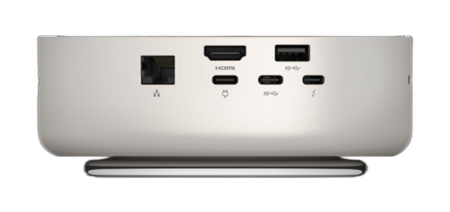 Lenovo Yoga Mini 01IPH11 - יציאות גב: LAN 2.5GbE, HDMI 2.1, USB-A, USB-C, Thunderbolt 4