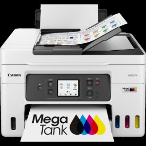 Canon MAXIFY GX4040 - תקריב חזית עם תג MegaTank