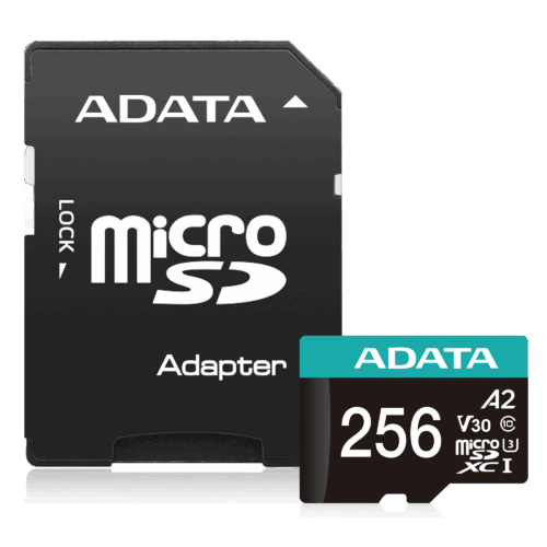 כרטיס זיכרון ADATA Premier Pro 256GB כולל מתאם SD