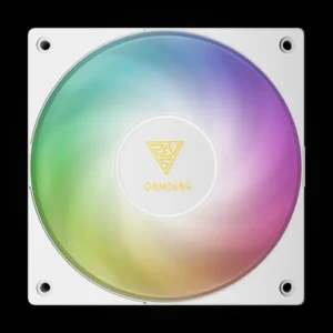 GAMDIAS NOTUS M1-1203 WH ARGB - תצוגה קדמית עם תאורת ARGB