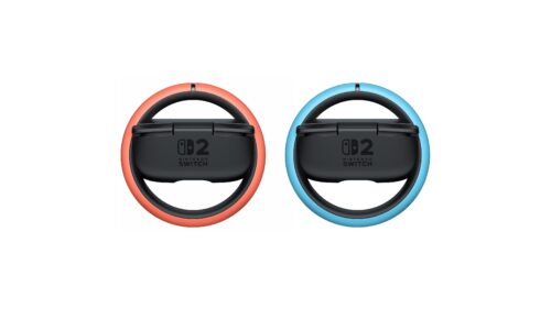 Nintendo Switch 2 Joy-Con 2 Wheel Pair - מבט אחורי עם לוגו Nintendo Switch 2