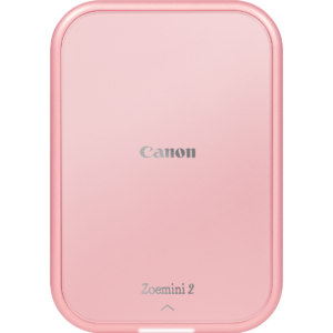 Canon Zoemini 2 - מדפסת תמונות כיס אלחוטית, מבט קדמי, זהב ורוד