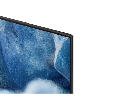 Samsung QE55Q8F - תקריב על מסגרת המסך הדקה