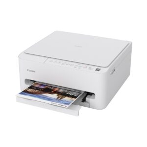 מדפסת הזרקת דיו משולבת Canon PIXMA TS4150i מבט זווית בפעולת הדפסה