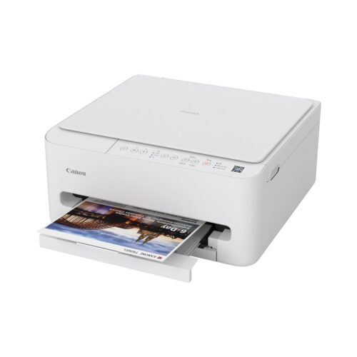 מדפסת הזרקת דיו משולבת Canon PIXMA TS4150i מבט זווית בפעולת הדפסה
