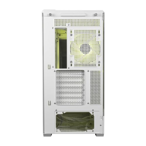 מארז מחשב MSI MAG PANO 130R PZ לבן - מבט אחורי עם חריצי הרחבה